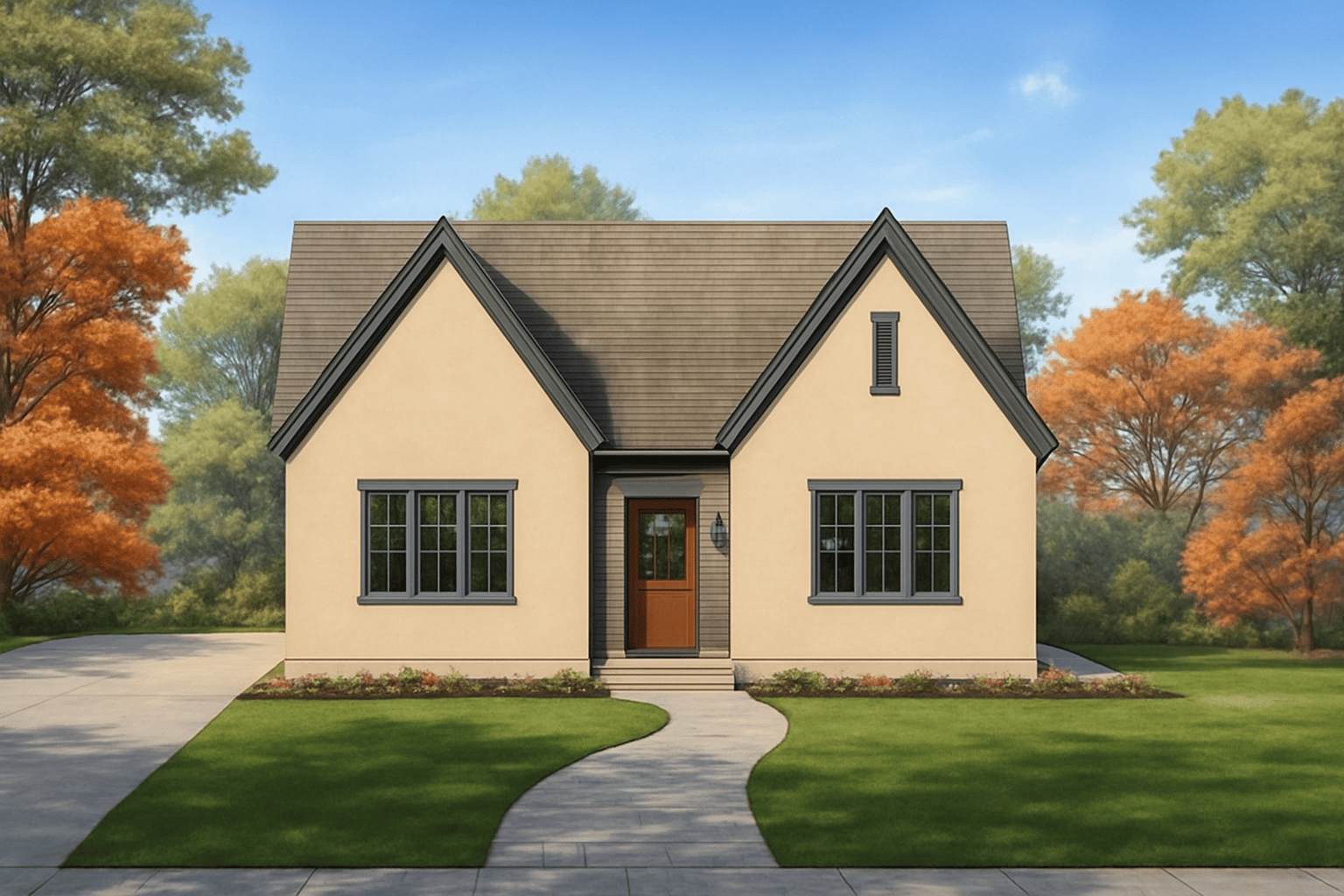 The Elizabeth 1600 sq ft - Facade view 2